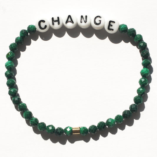 CHANGE bracelet in malachite