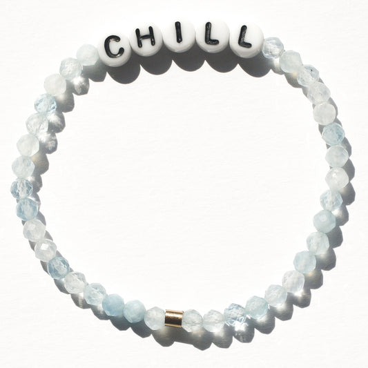 CHILL bracelet in aquamarine
