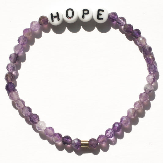 HOPE bracelet in amethyst