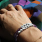 KARMA and BELIEVE bracelets in amethyst