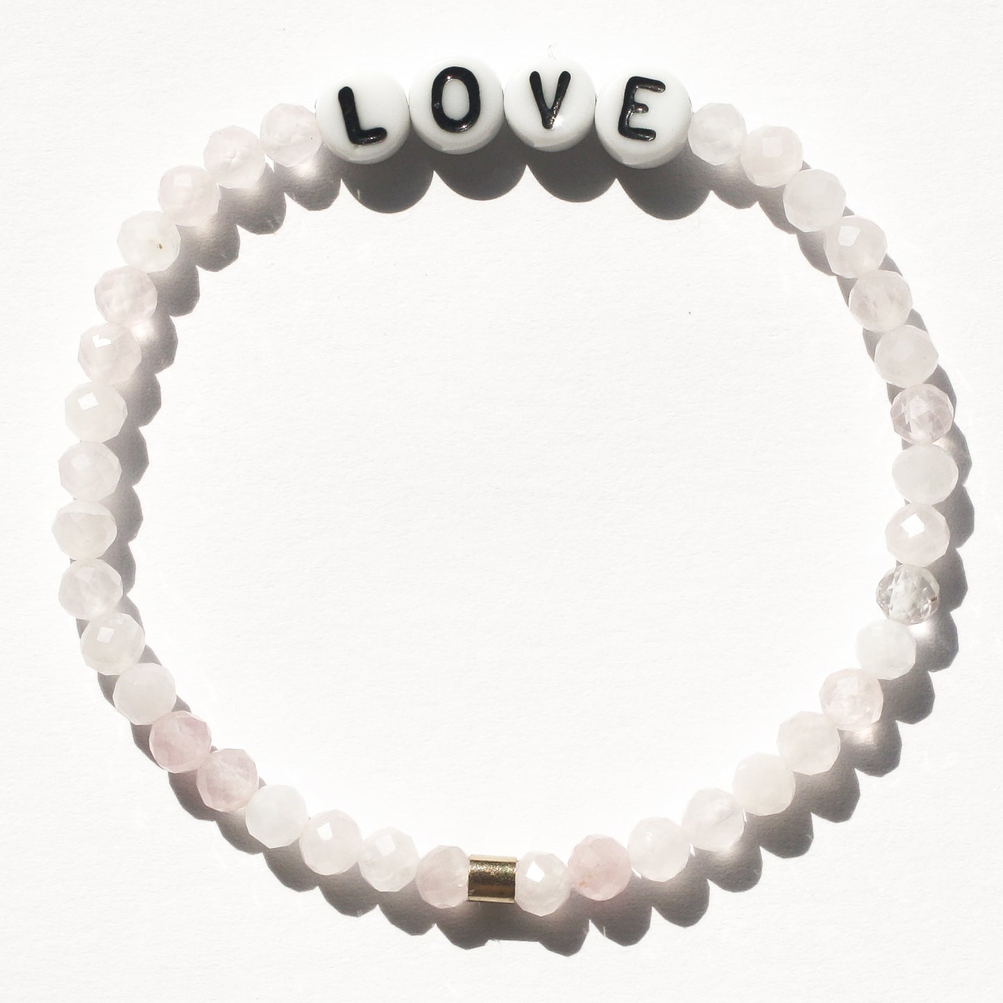 LOVE bracelet in rose quartz
