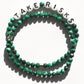 Malachite stones-only bracelet with TAKE RISKS malachite bracelet