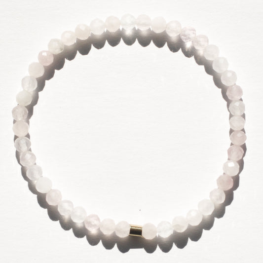 Rose Quartz stones-only bracelet