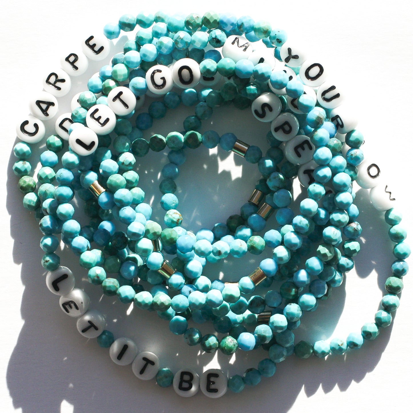 LET GO in Turquoise